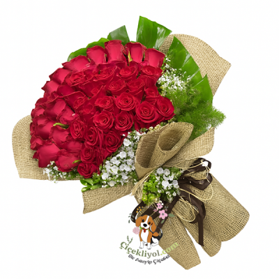 51 Adet gül buketi 